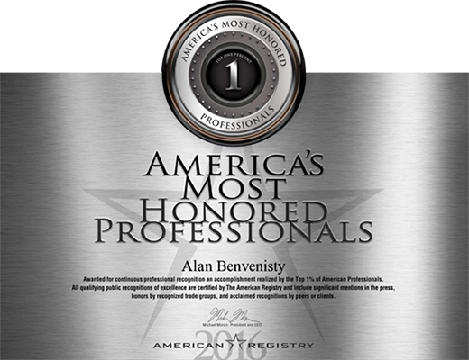 Award America's Most Honored Professionals
