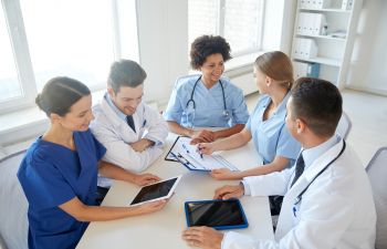 Doctors Team. Medical Staff People Doctor Nurse Surgeon