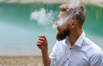 a smoking man