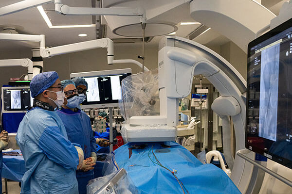 high tech vascular operating suite
